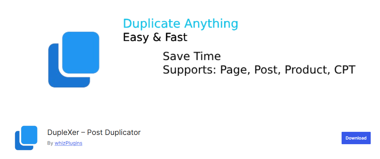 DupleXer – Post & Page Duplicator