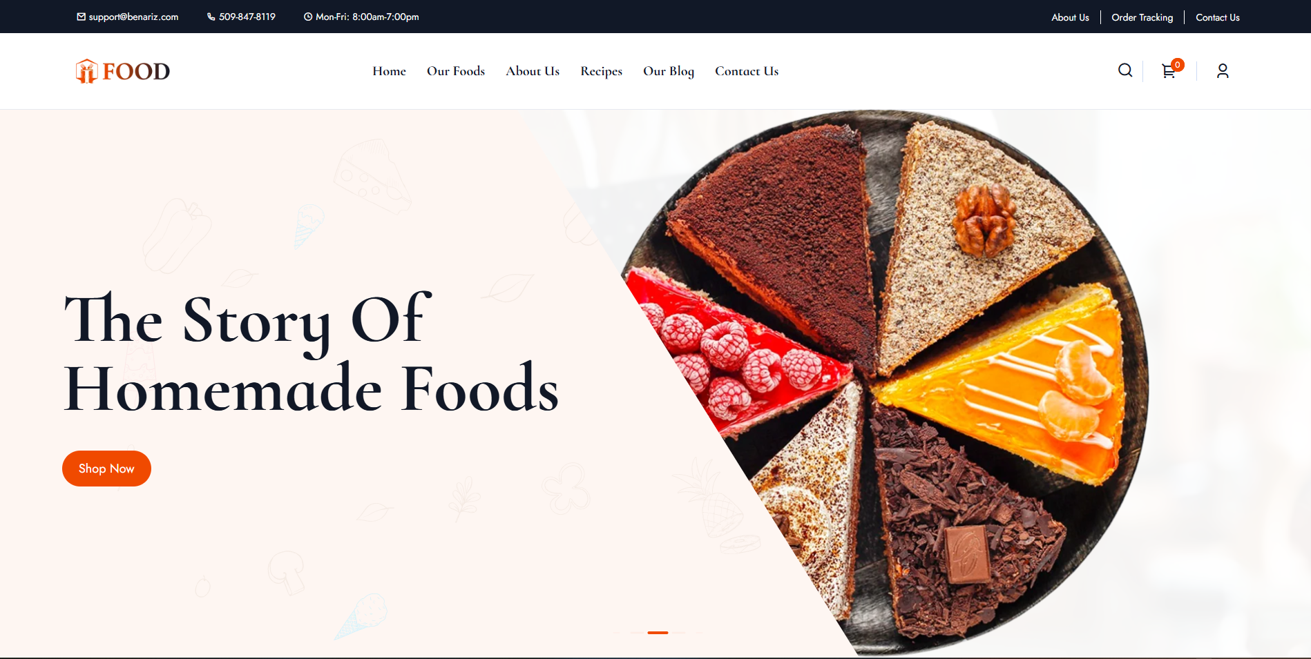 Home Made Food WordPress Theme